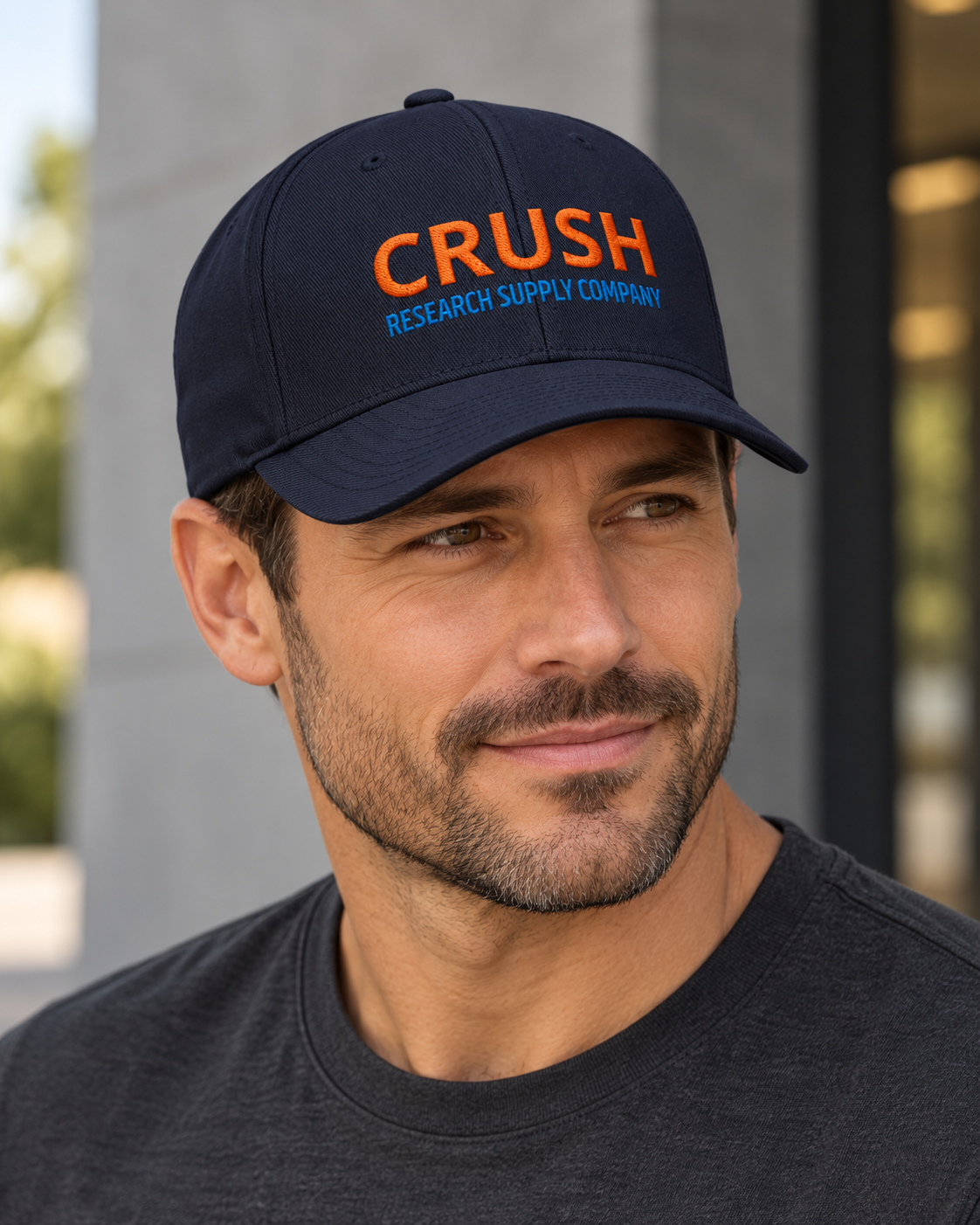 CRUSH flexfit — Dark Navy on model