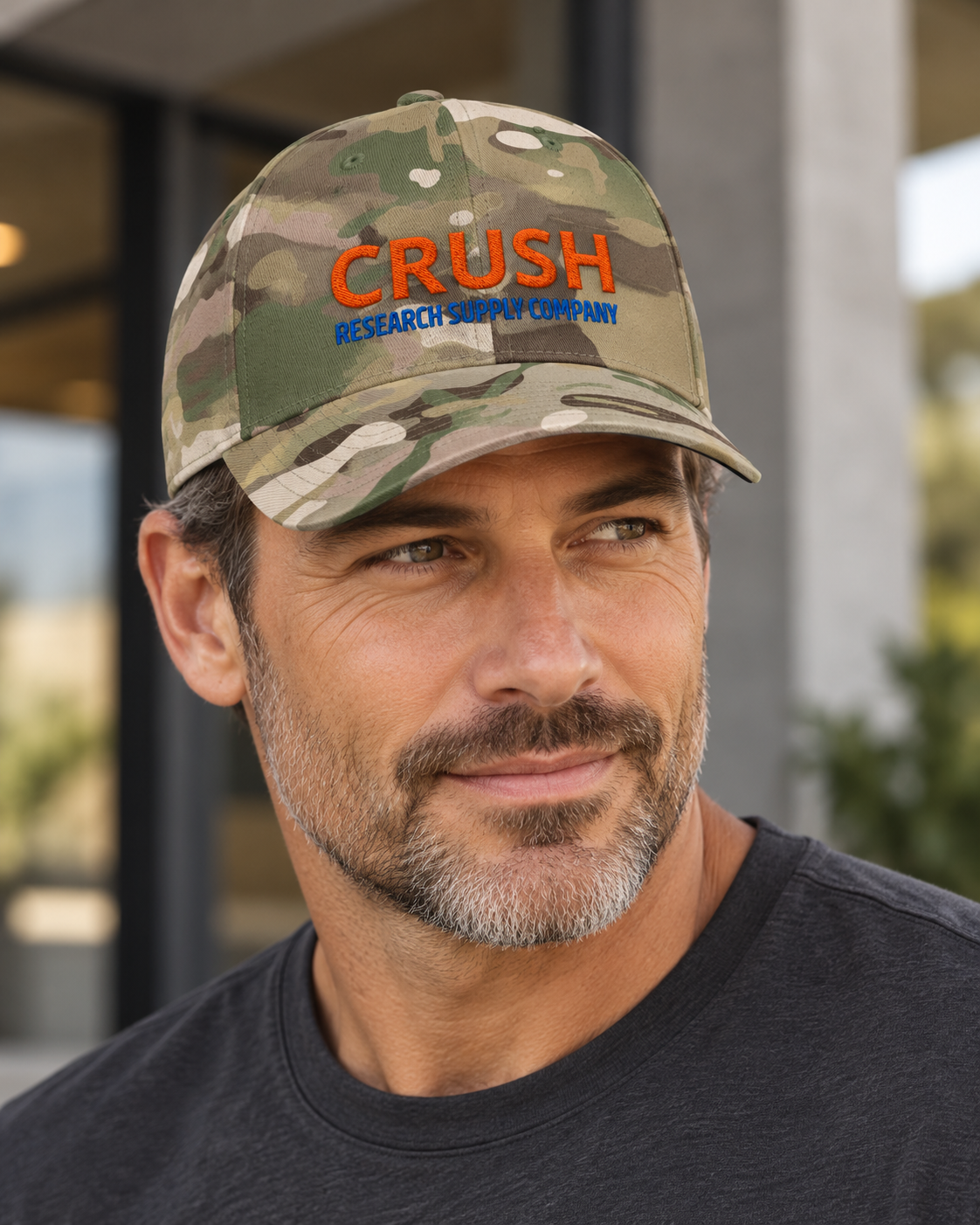 CRUSH flexfit — Multicam Green on model